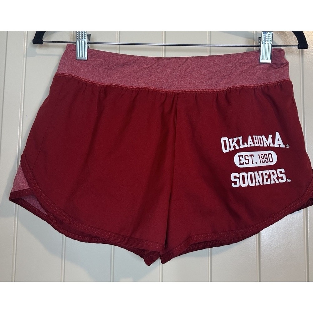 Oklahoma Sooners OU womens red athletic shorts sz S Rivalry Threads‎ Active gym